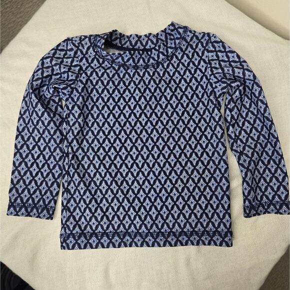 CARTER'S Blue Patterned Infant Longsleeve Swim Shirt Size 18mo - Picture 2 of 4